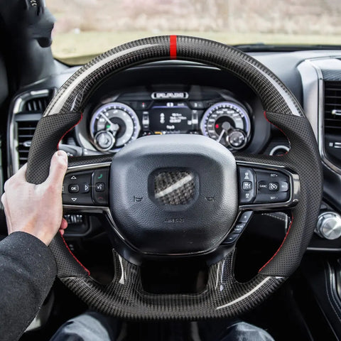 Dodge Custom Carbon Fiber Steering Wheel