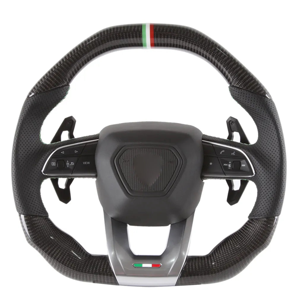 Lamborghini Custom Carbon Fiber Steering Wheel