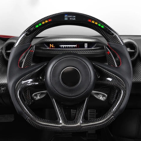 McLaren Custom Carbon Fiber Steering Wheel