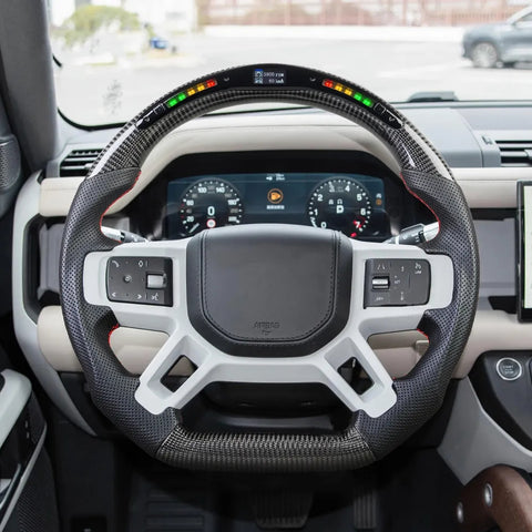 Land Rover Custom Carbon Fiber Steering Wheel