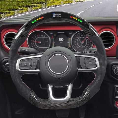 Jeep Custom Carbon Fiber Steering Wheel